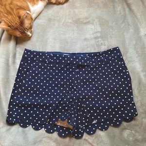 J Crew scallop hem shorts